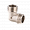 Угольник MVI 90 градусов, резьба НР 1/2, DN15, латунь