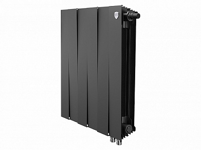 Биметаллический секционный радиатор отопления Royal Thermo Pianoforte Noir Sable 500 / 6 секций нижнее правое подключение Биметаллический секционный радиатор отопления Royal Thermo Pianoforte Noir Sable 500 / 6 секций нижнее правое подключение