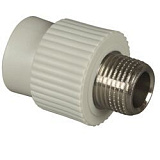 Муфта полипропиленовая Valfex переходная с наружной резьбой 32 x 1/2, серая