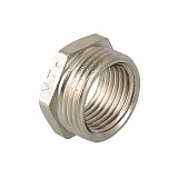 Футорка VALTEC 2 х 1 1/2 внутренняя-наружная резьба, никелированная латунь