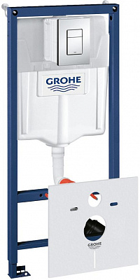 Система инсталляции для унитазов Grohe Rapid SL 38775001 4 в 1 с кнопкой смыва Система инсталляции для унитазов Grohe Rapid SL 38775001 4 в 1 с кнопкой смыва