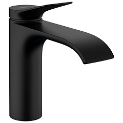 Смеситель для раковины Hansgrohe Vivenis 110 без донного клапана, матовый черный