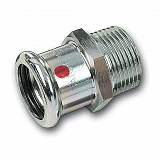Ниппель Sanha 24243G, переходной ВПр-НР, углеродистая сталь, 18x1/2