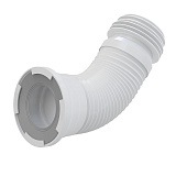 Фановый отвод L240-600 мм гофр. DN80/110 x 100/120 мм, для выпуска унитаза