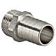 Штуцер для шланга VALTEC 1/2 х 12 мм VTr,650,N,0412 наружная резьба, никелированная латунь