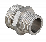 Ниппель VALTEC переходной 1 х 1/2 наружная резьба, никелированная латунь