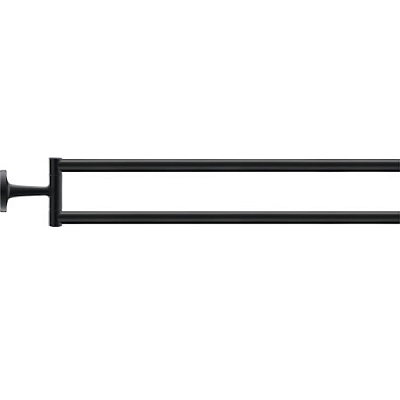 Полотенцедержатель Duravit Starck T поворотный чёрный матовый 0099414600