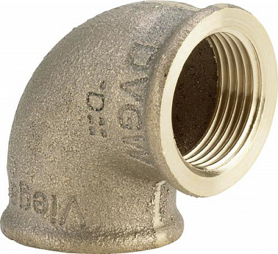 Отвод Viega 90 бронза Rp-резьба 3090 2 1/2 x 2 1/2 321796