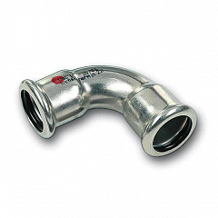 Отвод Sanha 24002A, 90 гр. ВПр, углеродистая сталь, 22