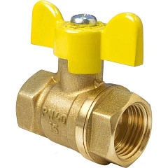 Кран шаровой Valfex для ГАЗА 3/4 ВР/ВР бабочка, латунный 11Б27фтМ