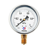 Манометр VALTEC TM520P Dy 100 с нижним подкл. из нерж.стали 1/2 , 0-16 бар (кл. точн. 1,5)