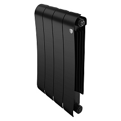 Биметаллический секционный радиатор отопления Royal Thermo Infinity 500 Чёрный / 4 секции