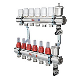 Коллекторная группа VALTEC со встр. расх. в сборе, 1х11 вых. Евроконус 3/4