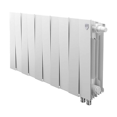 Биметаллический секционный радиатор отопления Royal Thermo PianoForte Bianco Traffico 300 / 10 секций нижнее правое подключение Биметаллический секционный радиатор отопления Royal Thermo PianoForte Bianco Traffico 300 / 10 секций нижнее правое подключение
