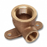 Водорозетка Sanha 4472g настенная, с 2 точками крепежа, бронза, 15x3/4