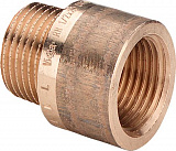 Удлинитель Viega R-резьба бронза модель 3525 3/8x3/8 арт 354930 L 20мм