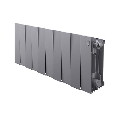 Биметаллический секционный радиатор отопления Royal Thermo PianoForte Silver Satin 200 / 1 секция Биметаллический секционный радиатор отопления Royal Thermo PianoForte Silver Satin 200 / 1 секция