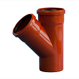 Тройник ПОЛИТЭК 200x200 45 градусов для наружной канализации