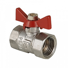 Кран шаровой VALTEC Compact 1/2 ВВ, бабочка