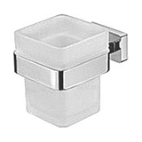 Стакан Aquanet (хром/стекло) 94006, серия 94000