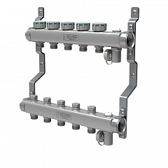 Коллектор Royal Thermo универсальный с запорными вентилями 1х3/4ЕК с 6 контурами
