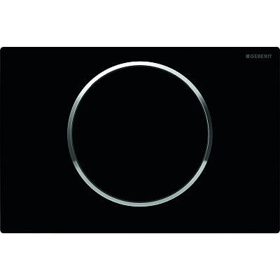 Кнопка смыва Geberit Sigma 10 одинарный смыв, чёрный/хром глянц. 115.758.KM.5 Кнопка смыва Geberit Sigma 10 одинарный смыв, чёрный/хром глянц. 115.758.KM.5