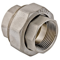 Муфта разъемная VALTEC 1 внутренняя, никелированная латунь