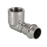 Угольник VALTEC из нержавеющей стали, 90 град. внутренняя резьба 18 x 1/2