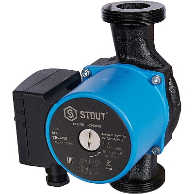 Циркуляционный насос Stout 32/40-180 мм Циркуляционный насос Stout 32/40-180 мм
