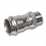 Ниппель Sanha 9243G, переходной ВПр-НР, нержавеющая сталь, 35x1