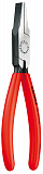 Плоскогубцы KNIPEX тупоносые, рифлённые губки 27 мм, 125 мм, чёрные, 1К ручки