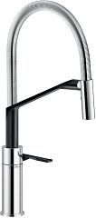 Смеситель для кухни Nobili Heron с душем, Chrome and Velvet black HR125300CB