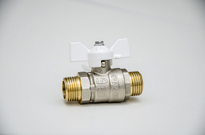 Кран шаровой LD 47.15.Н-Н.Б (white) Кран шаровой LD 47.15.Н-Н.Б (white)