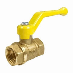 Кран шаровой Valfex для ГАЗА 1 1/2 ВР/ВР рычаг, латунный 11Б27фтМ