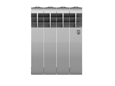 Биметаллический секционный радиатор отопления Royal Thermo Biliner 350 / Silver Satin / 4 секции