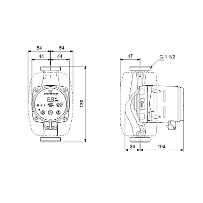 Циркуляционный насос Grundfos ALPHA2 25-80 130