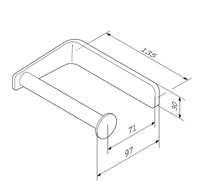Держатель для туалетной бумаги AM.PM Inspire 2.0 A50A34100