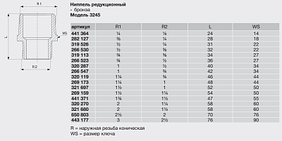 Ниппель Viega редукционный R-резьба бронза модель 3245 1 1/2x1 1/4 арт 269159