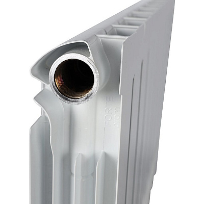 Биметаллический секционный радиатор отопления Stout Alpha 350 / 10 секций