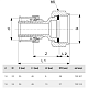 Переход на резьбовые соединения Viega Smartpress 25 x 3/4, модель 6763