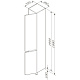 Шкаф-колонна AM.PM Gem S M91CSR0306GM, напольный, правый, 30 см, графит матовый
